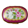 Decorative chest adorned with blooming flowers and elegant gold embellishments