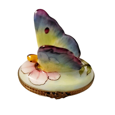 Butterfly Colorful Limoges Box Figurine - Limoges Box Boutique
