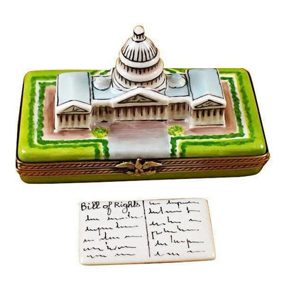 Capitol Dome with Removable Bill of Rights Limoges Box - Limoges Box Boutique