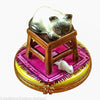 Cat on Stool w mouse- - 3 Extra Days to Ship