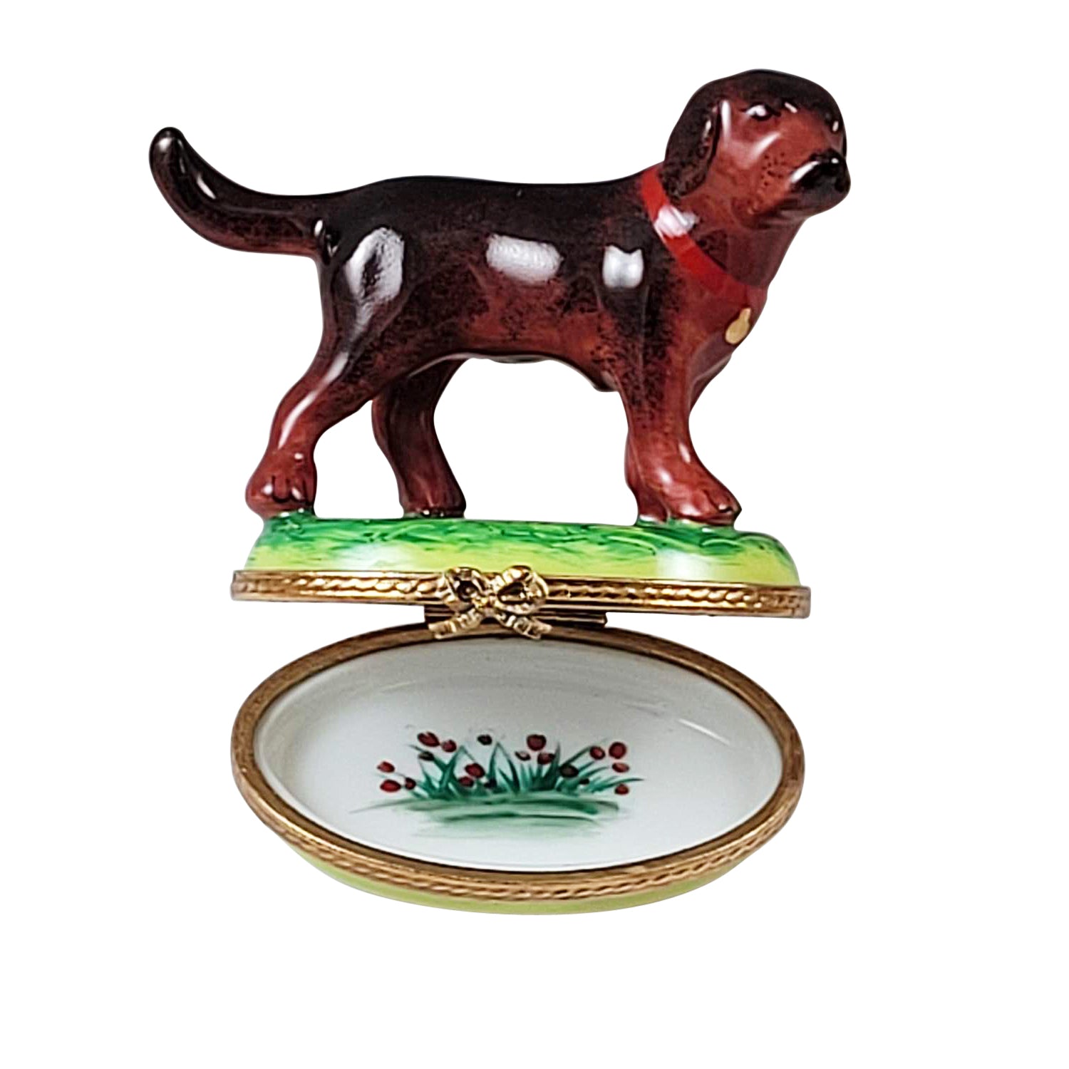 Chocolate Labrador Standing Figurine - Handcrafted Labrador