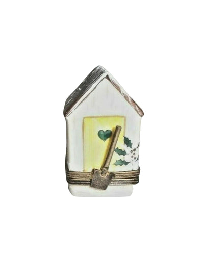 Christmas Shed Winter Garden Limoges Box Figurine - Limoges Box Boutique