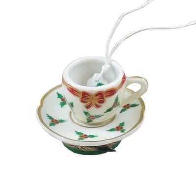 Christmas Teacup with Tea Limoges Box - Limoges Box Boutique