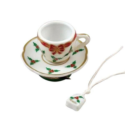 Christmas Teacup with Tea Limoges Box - Limoges Box Boutique