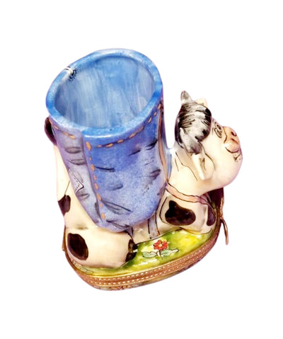 Highly Detailed Cow Vase Pencil Holder