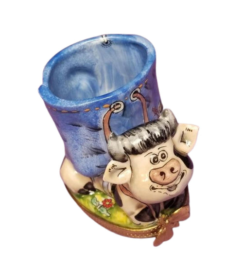 Cow Vase Pencil Holder overstock -- EXTREMELY WELL DETAILED - YOU WON'T BE disappointed !