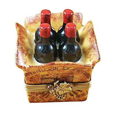 Crate of 4 Wine Bottles
