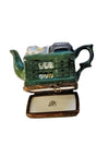 Dark Green Coffee Tea Shop Register Teapot