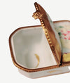 Double Gold Hinged Rectangle Limoges