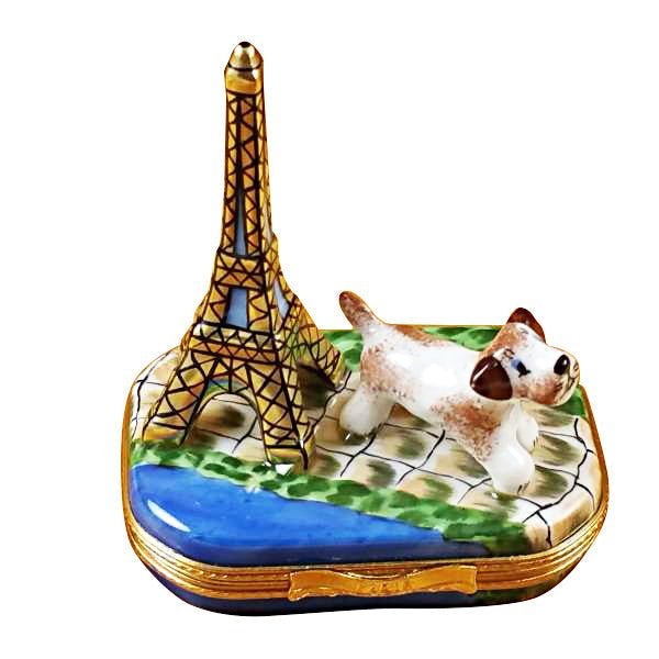 Eiffel Tower with Jack Russell Terrier