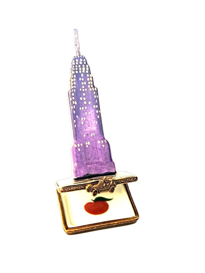 Empire State Building By Night New York Limoges Box Figurine - Limoges Box Boutique