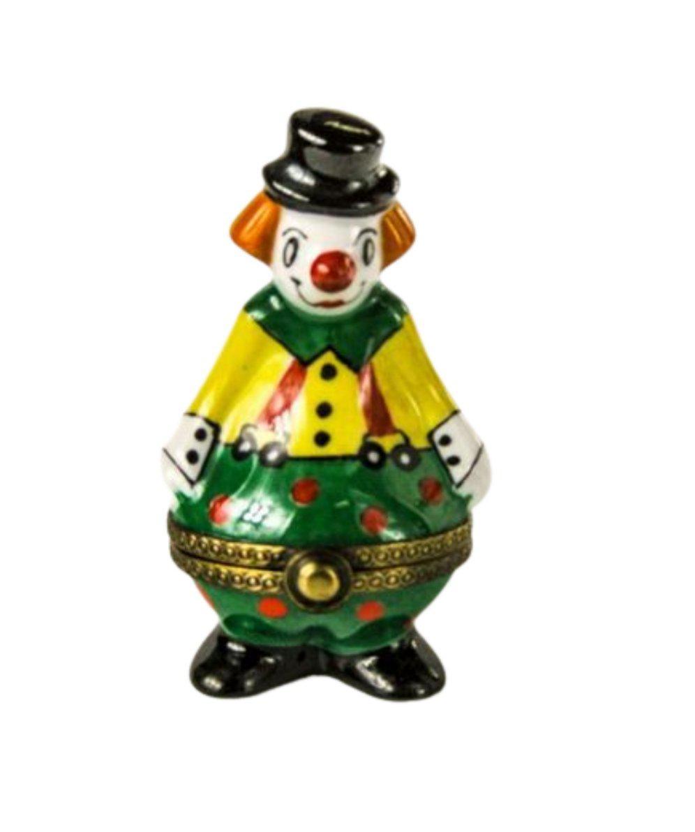 Fat Clown Porcelain Limoges Trinket Box - Limoges Box Boutique