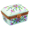 Small Square Porcelain Limoges Trinket Box - Limoges Box Boutique