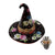 Floral Witch Hat with Removable Owl