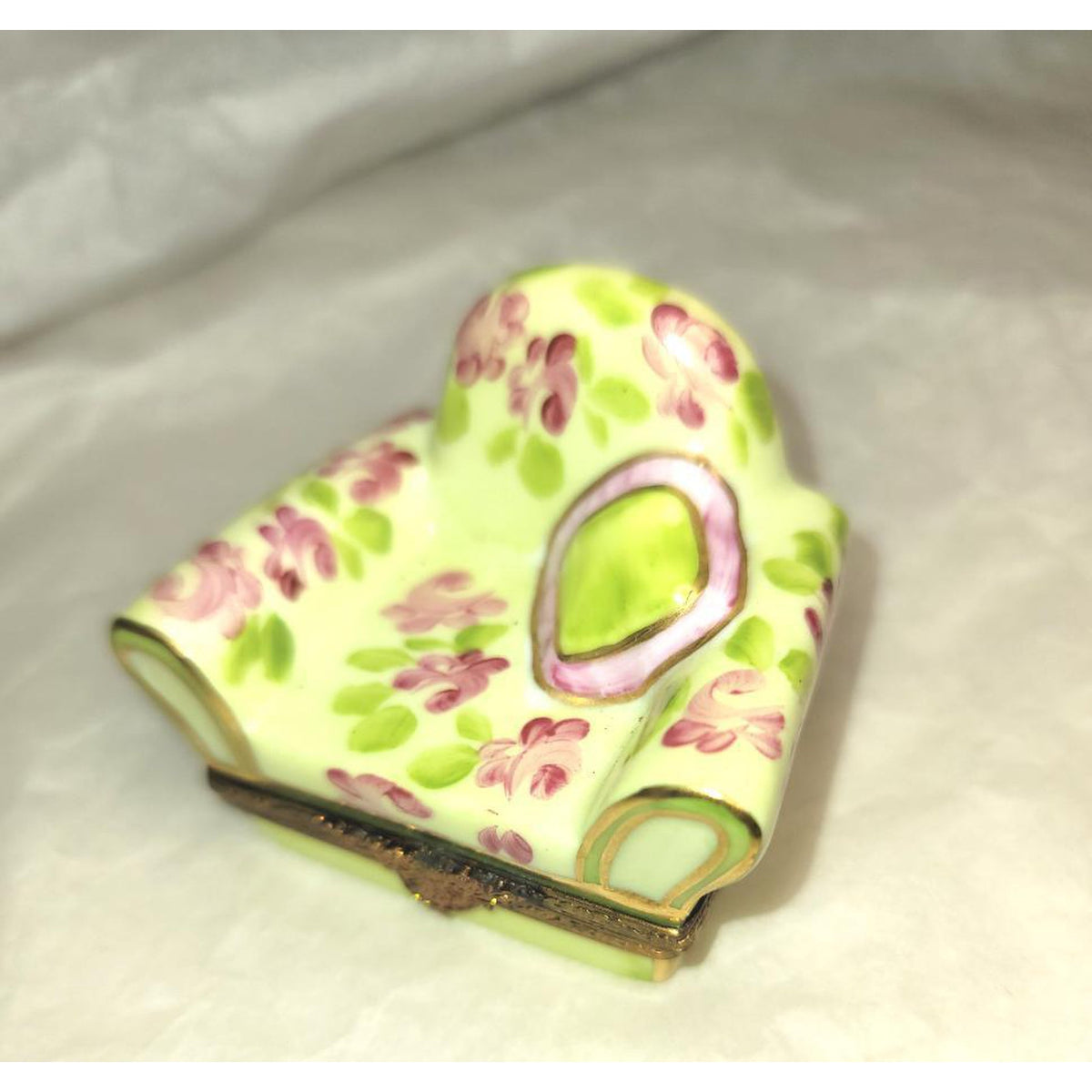 Flowered Chair No. 1 of 750 Limoges Box Figurine - Limoges Box Boutique