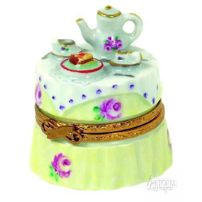 Garden Tea Party Limoges Box Figurine - Limoges Box Boutique