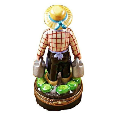 Gardener with Watering Can Limoges Box - Limoges Box Boutique