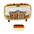 German Travel Suitcase with Flag