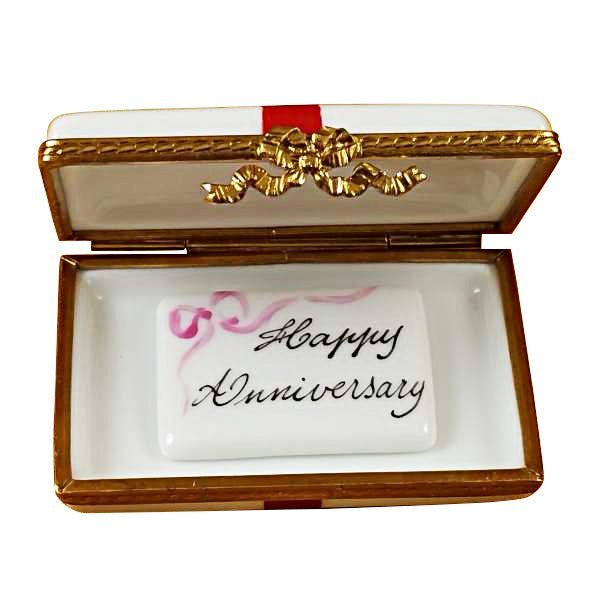 Gift Box with Red Bow - Happy Anniversary