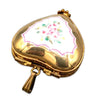Gold Flower Heart Pendant