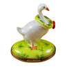 Goose with Spring and Christmas Wreaths