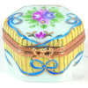 Hexagon: Recamier Jaune Porcelain Limoges Trinket Box - Limoges Box Boutique