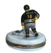 Hockey Player w puck Limoges Box Figurine - Limoges Box Boutique