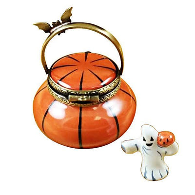 Jack O Lantern Pail with Removable Ghost