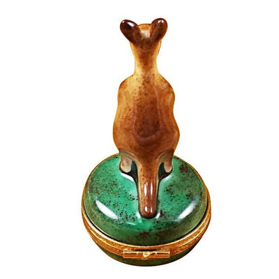 Kangaroo on Round Box
