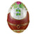 Large Burgundy Limoges Porcelain Egg with Flowers Trinket Box - Limoges Box Boutique