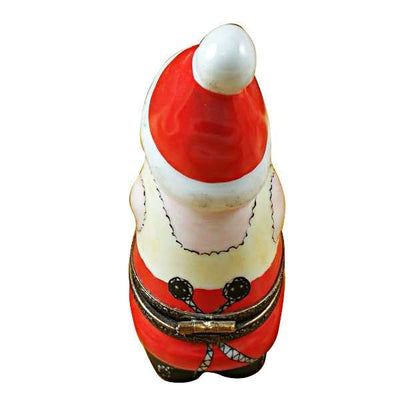 Festive large Santa figurine wearing a red and white t-shirt