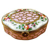 Large Semi Oval Pink/Gold Limoges Box - Limoges Box Boutique