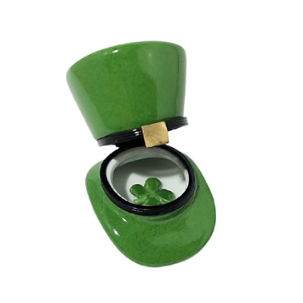 Leprechaun Hat with a Removable Four Leaf Clover