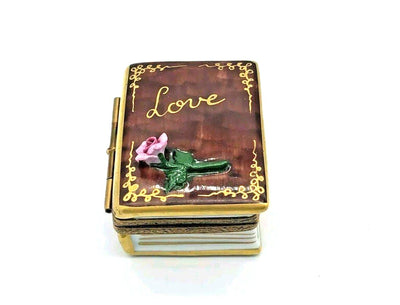 Love Book with Rose Flower - La Gloriette