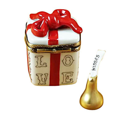 Love Gift Box With Xo-Xo And Removable Kiss