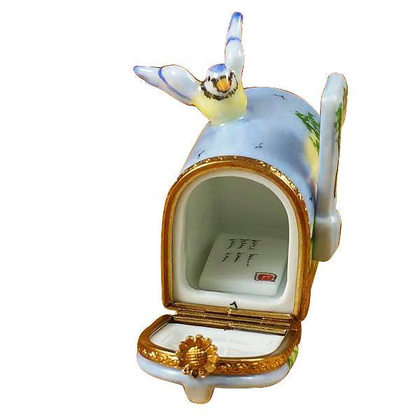 Mailbox with Landscape & Removable Porcelain Letter