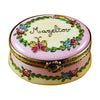 Mazeltov Oval Box - Handcrafted silver jewelry box with intricate floral design
