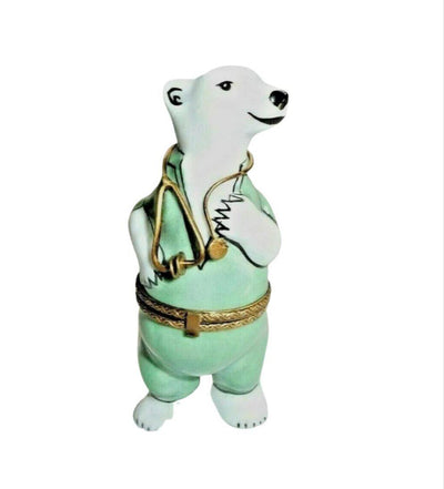 MD Nurse Polar Bear Plush Toy