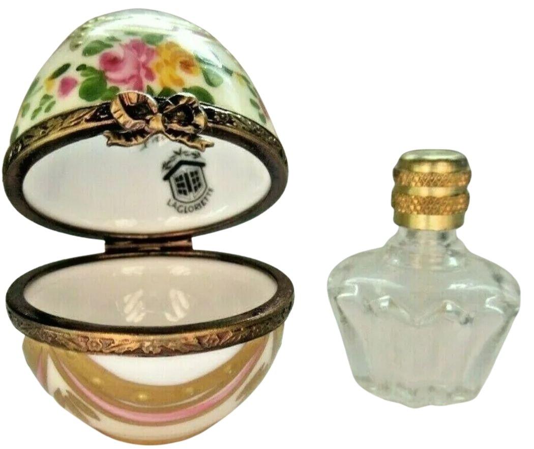 Perfume Bottle' Porcelain Trinket Tray