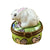 Mini Rabbit with Easter Limoges Porcelain Eggs Trinket Box - Limoges Box Boutique