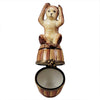 Monkey on Barrel Limoges Box - Limoges Box Boutique