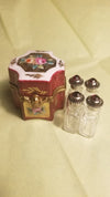 Octagonal Footed Chest w Four Perfume Bottles Chest Retired