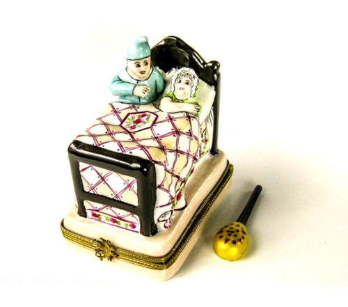 Older Couple in Bed Warm and Cozy Warmer Trinket