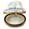 Oval - It's a Boy with Shoes Limoges Box - Limoges Box Boutique