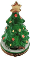 Christmas Tree w Star Limoges Box Porcelain Figurine-Christmas Tree-CH1R243