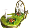 Ghosts Playing on swing Limoges Box Figurine - Limoges Box Boutique
