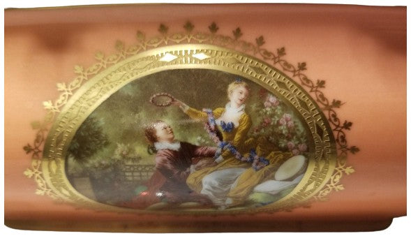 Lt Peach Chest - Louvre -1 of 50 - Penicaud - 9" x 7" x 5" Limoges Box - Limoges Box Boutique