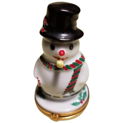 Snowman Limoges Box - Artoria Limoges Box Figurine - Limoges Box Boutique