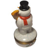 Snowman w Broom Chamart - Limoges Box Boutique