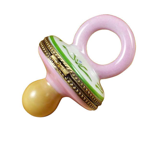 Pacifier with Rabbits - Pink